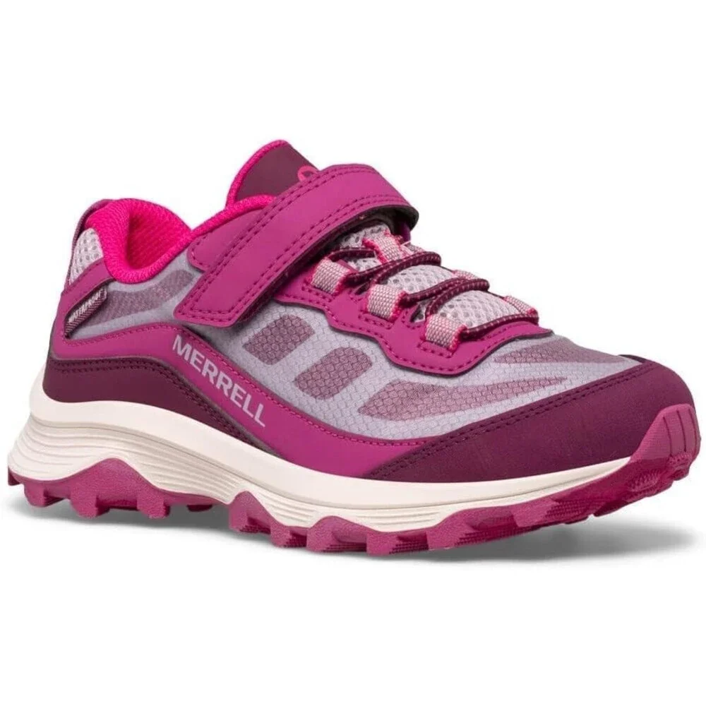 Merrell Moab Speed Low A/C MK165879 Kids 7 Berry Waterproof Hiking Shoes JOBB057